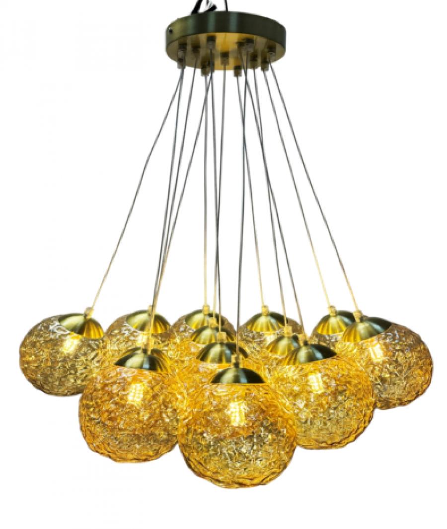 Lampa sufitowa Crystal gold balls - Item International