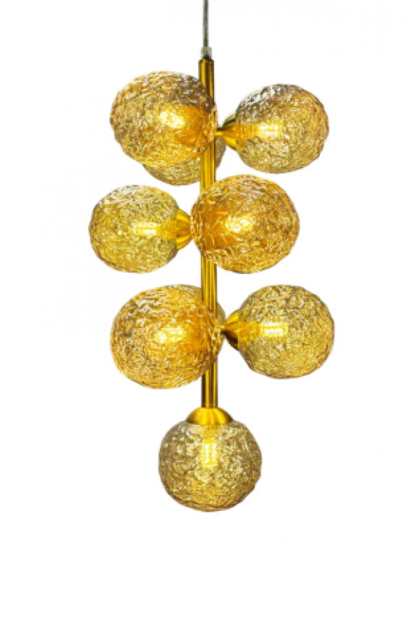 Lampa sufitowa Crystal gold balls 63 cm - Item International