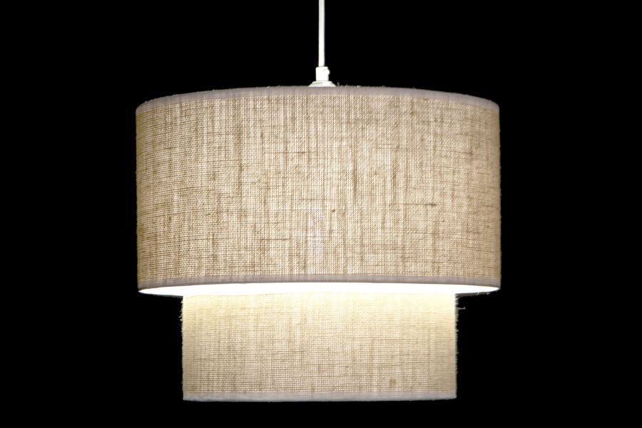 Lampa sufitowa Duo jutowa boho - Item International