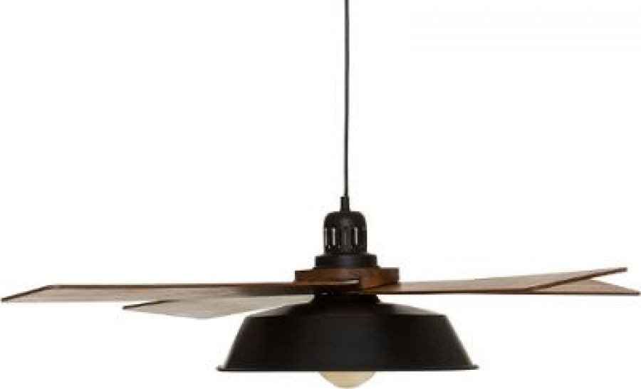 Lampa sufitowa Loft drewniana