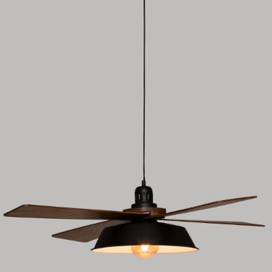 Lampa sufitowa Loft drewniana