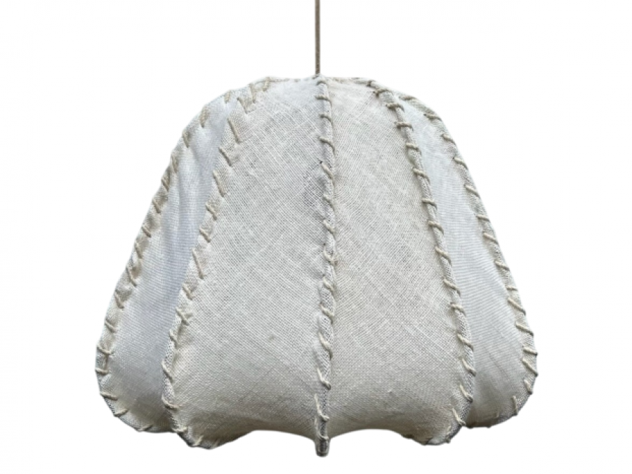 Lampa sufitowa Mallorca z lnu 45 cm - Item International
