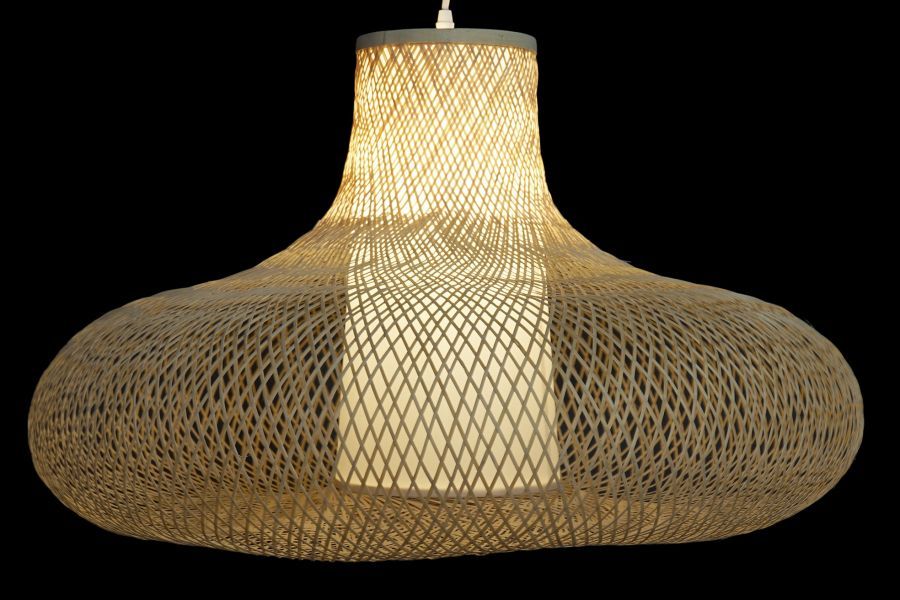 Lampa sufitowa Mushroom bambusowa
