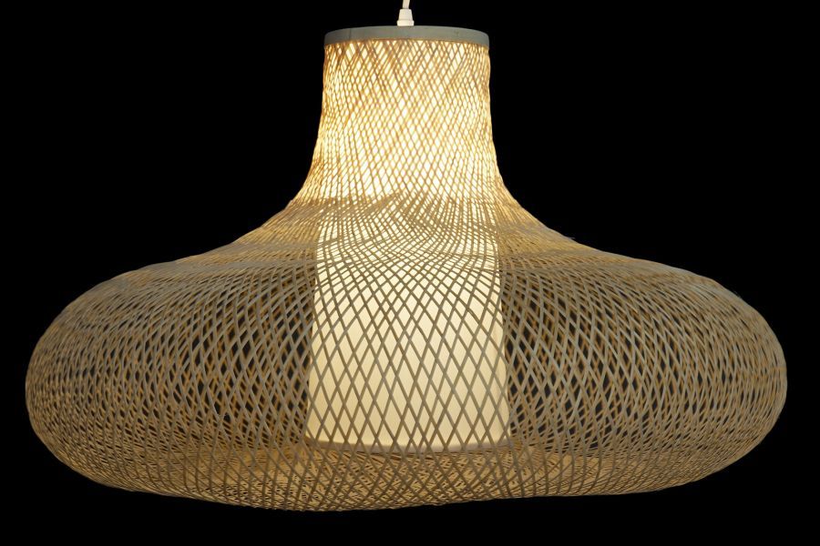 Lampa sufitowa Mushroom bambusowa - Item International