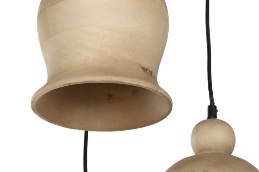 Lampa sufitowa Nara z drewna mango - Item International