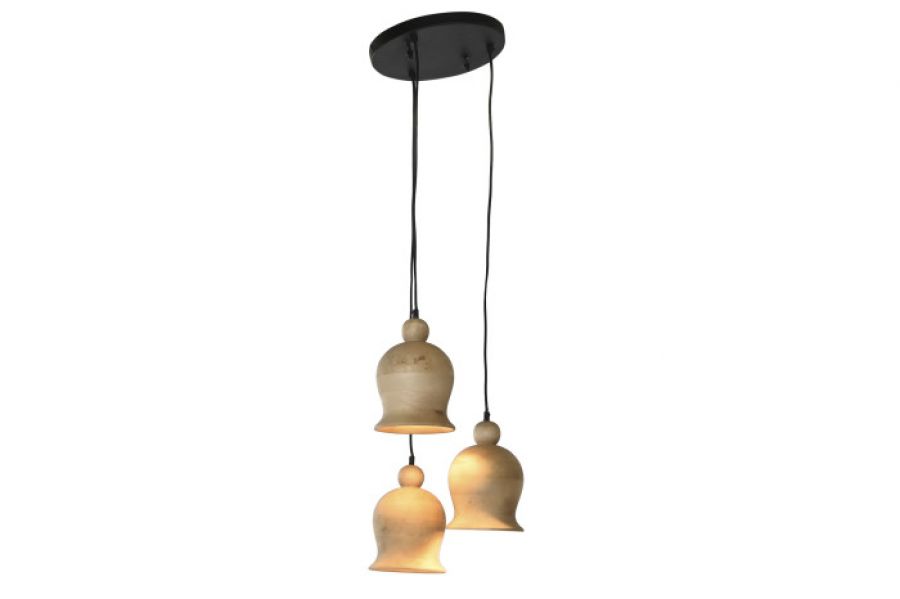 Lampa sufitowa Nara z drewna mango - Item International