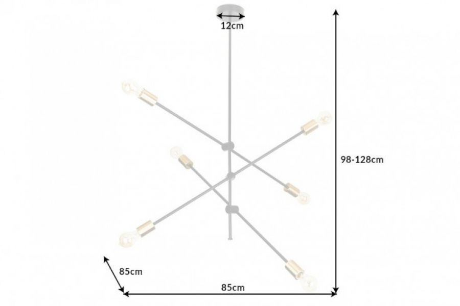 Lampa sufitowa Variation czarna  - Invicta Interior