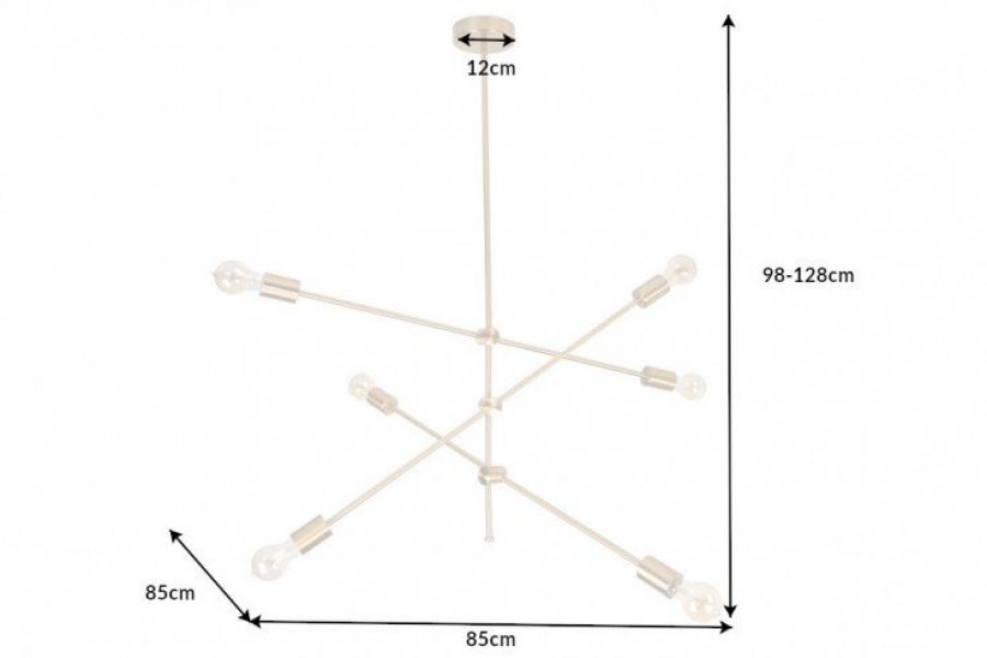 Lampa sufitowa Variation złota - Invicta Interior