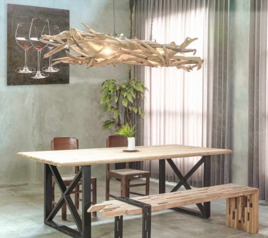 Lampa sufitowa Woodland drewniana 190 cm - Item International