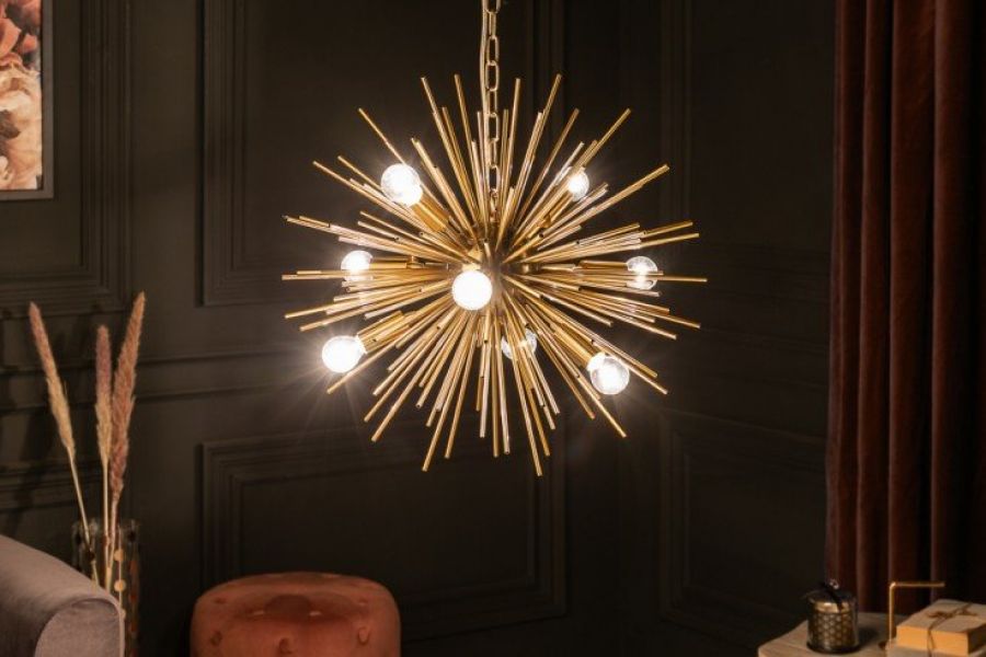 Lampa Sunlight 50cm złota - Invicta Interior