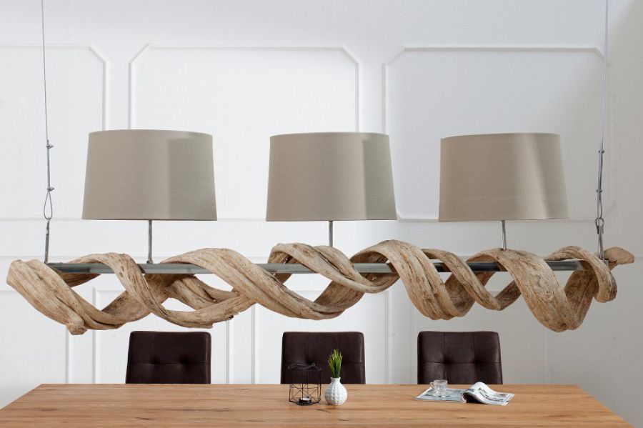 Lampa Vigine drewno z recyklingu  - Invicta Interior