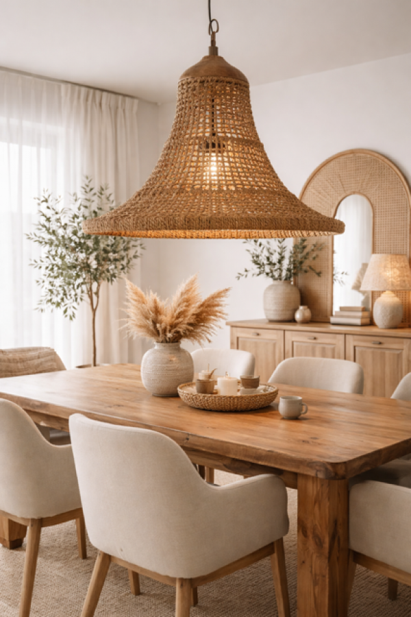 Lampa wisząca Boho Bell 75 cm