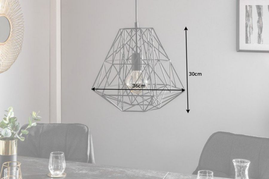 Lampa wisząca Cage S czarna - Invicta Interior