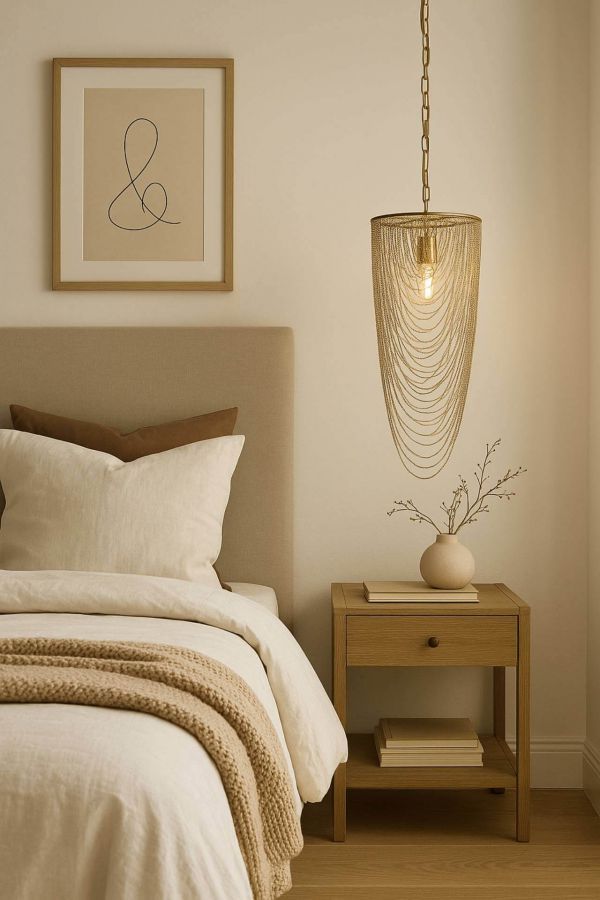 Lampa wisząca Chain Elegance złota 98 cm - Item International