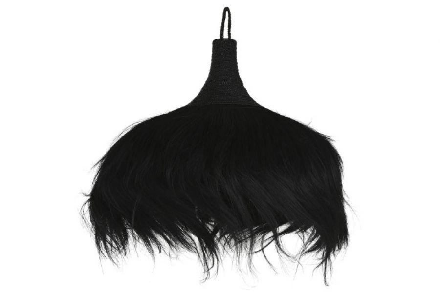 Lampa wisząca Feather Couture czarna