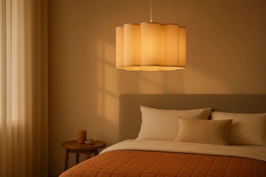 Lampa wisząca Linen Form ecru