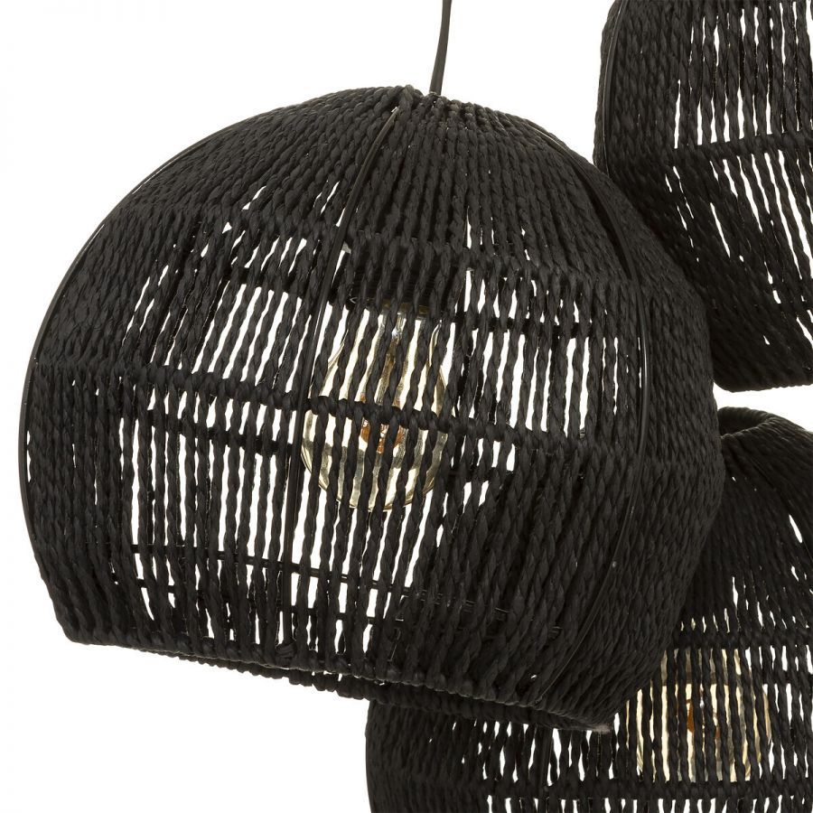 Lampa wisząca Perlota boho czarna - Atmosphera