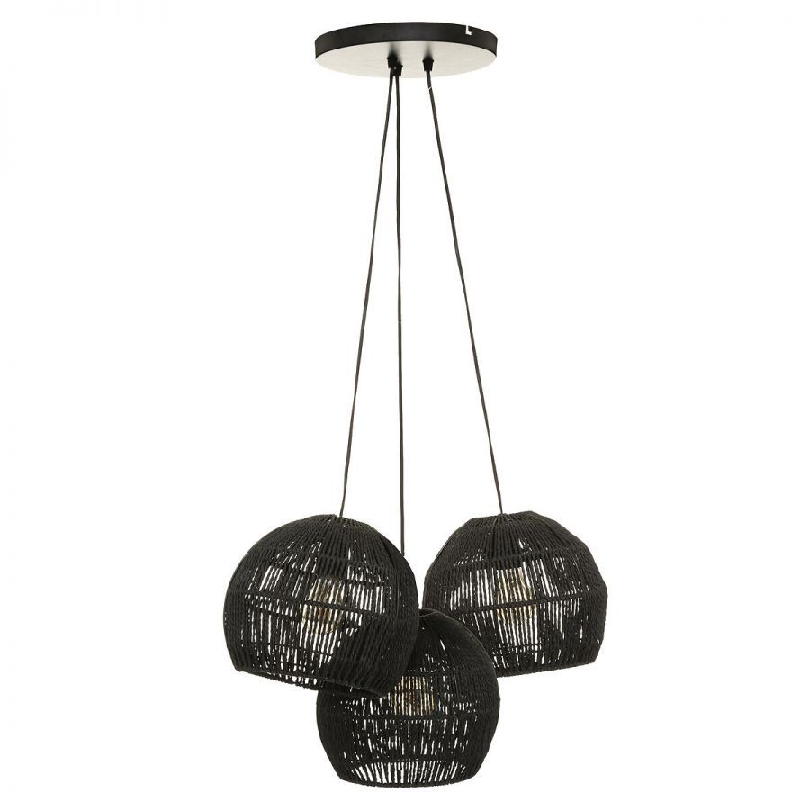 Lampa wisząca Perlota boho czarna - Atmosphera