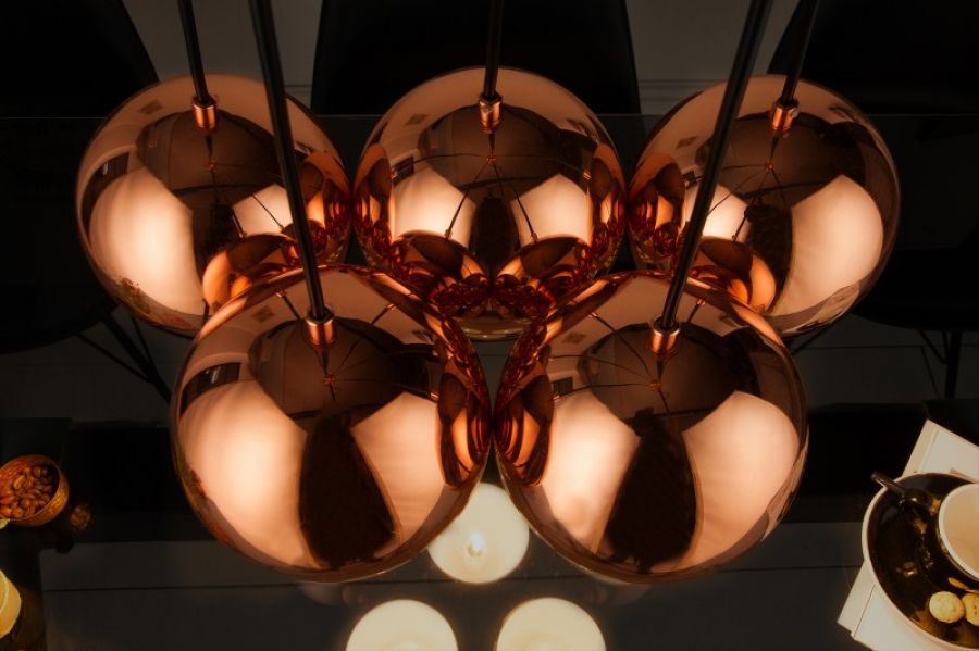 Lampa wisząca Perlotta różowe złoto - Invicta Interior