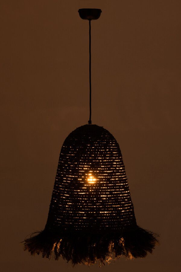 Lampa wisząca Raffia Shadow czarna
