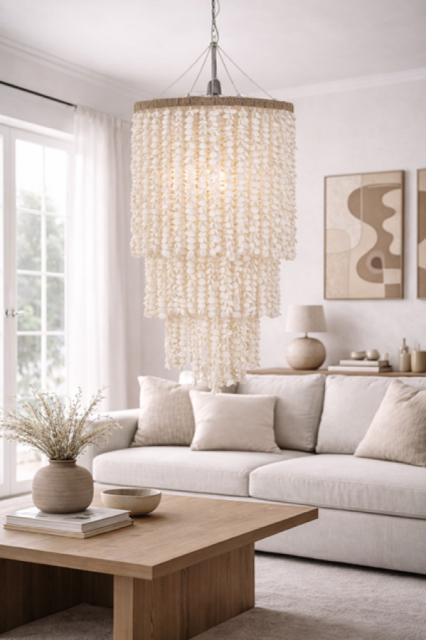 Lampa wisząca Shell Organic 70 cm