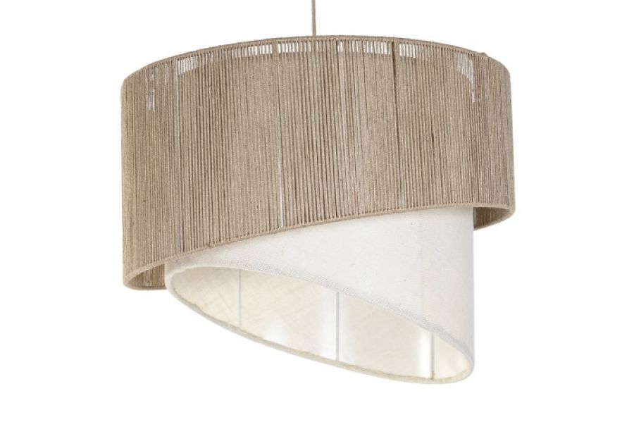 Lampa wisząca Sunbeam z juty 60 cm