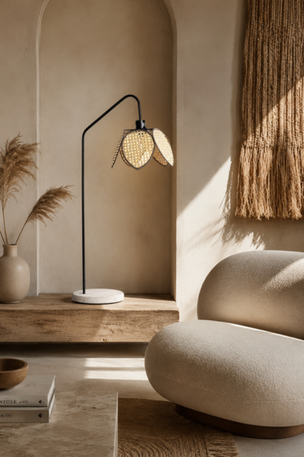 Lampka stołowa Bloom z plecionką wiedeńską - Item International