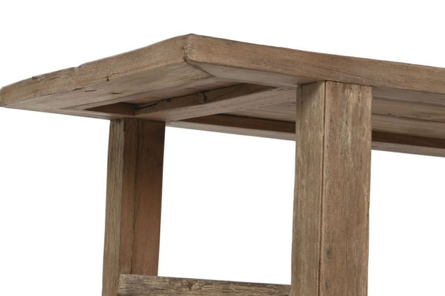 Ława drewniana z drewna tekowego z recyklingu 140 cm  - Item International