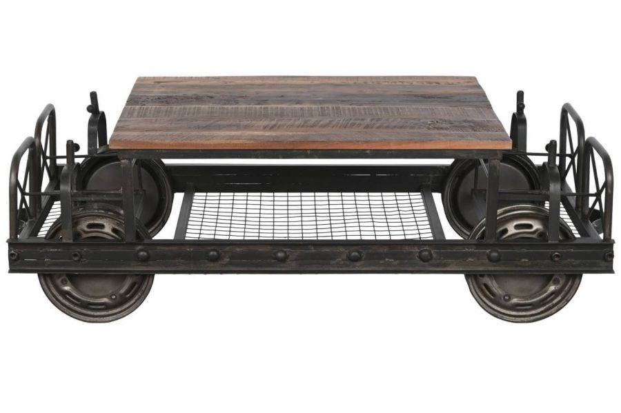  Ława industrialna stolik Drezyna vintage - Item International