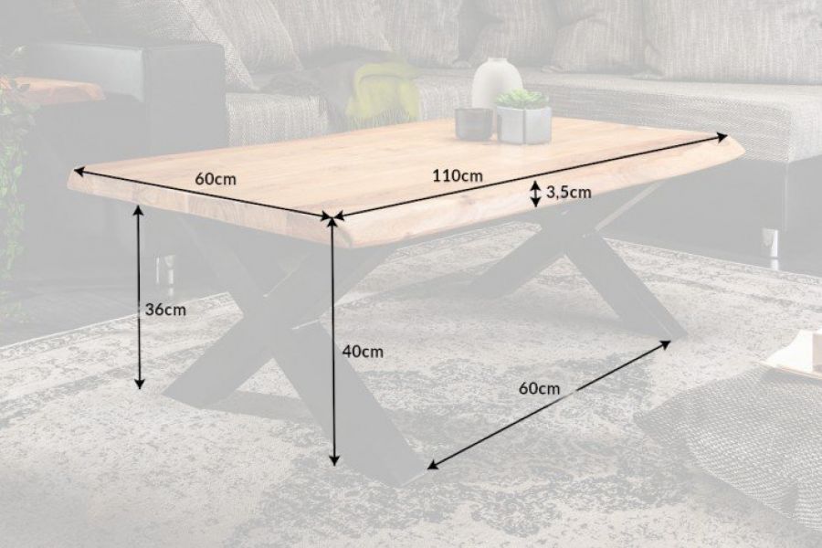 Ława Mammut X drewno akacjowe - Invicta Interior