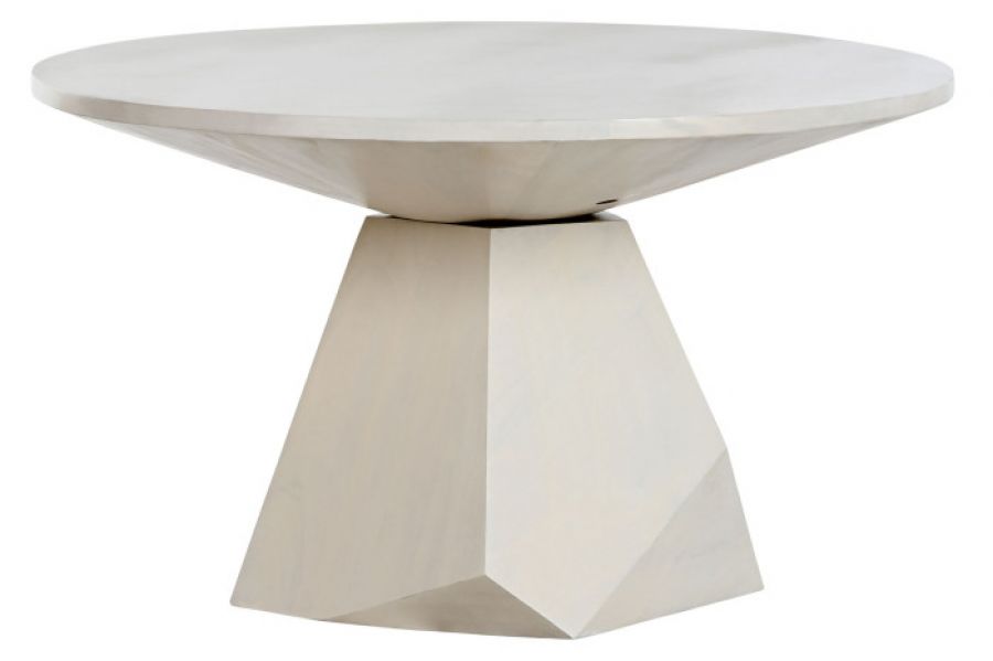 Ława okrągła drewniana Scale 80 cm - Item International