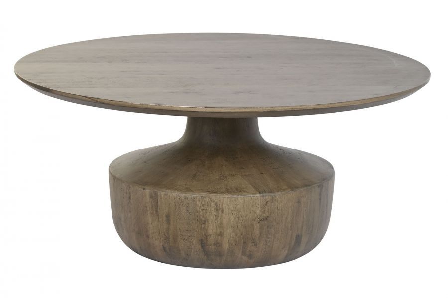 Ława okrągła stolik z drewna mango 90 cm