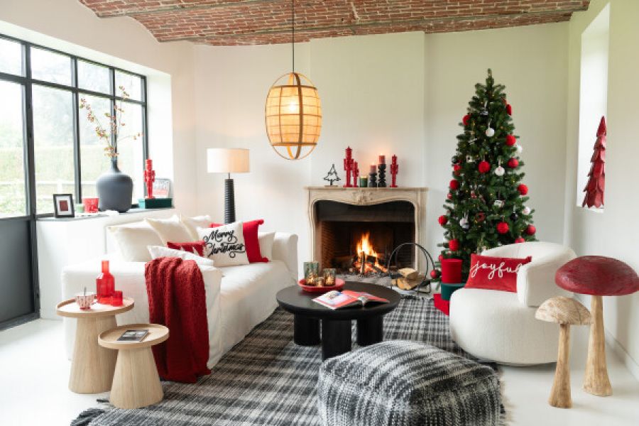 Ława okrągła Valencia czarna japandi