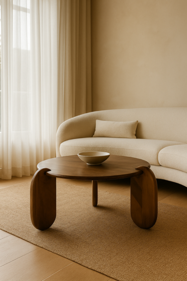 Ława Sculpta z drewna mango