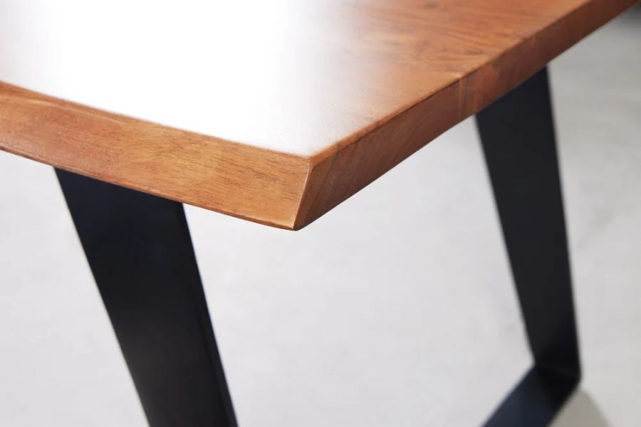 Ława stolik drewniany Organic Artwork 115 cm - Invicta Interior