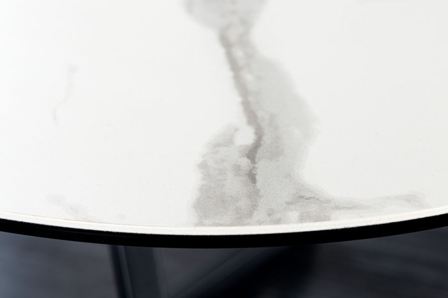 Ława stolik Marvelous 90 cm ceramiczny marmur biały - Invicta Interior