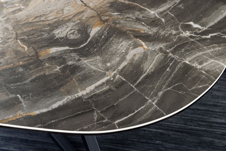 Ława stolik Marvelous 90 cm ceramiczny marmur taupe - Invicta Interior