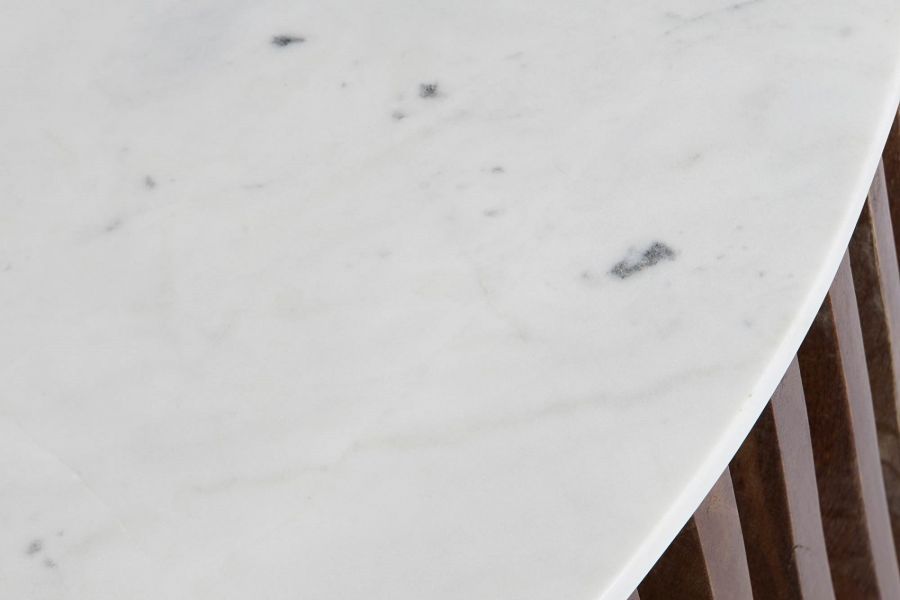 Ława Stripes marmur drewno mango 90 cm - Item International