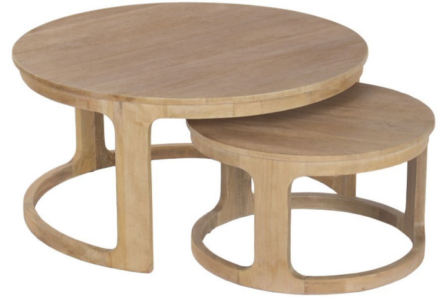 Ława Valencia z drewna mango zestaw 2 szt - Item International