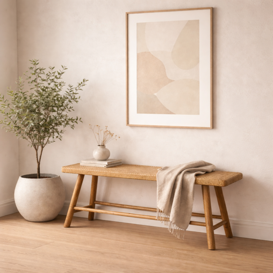 Ławka drewniana 92 cm - Kaemingk