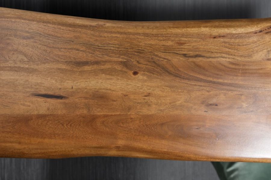 Ławka Mammut 200cm drewno akacjowe 35mm honey - Invicta Interior