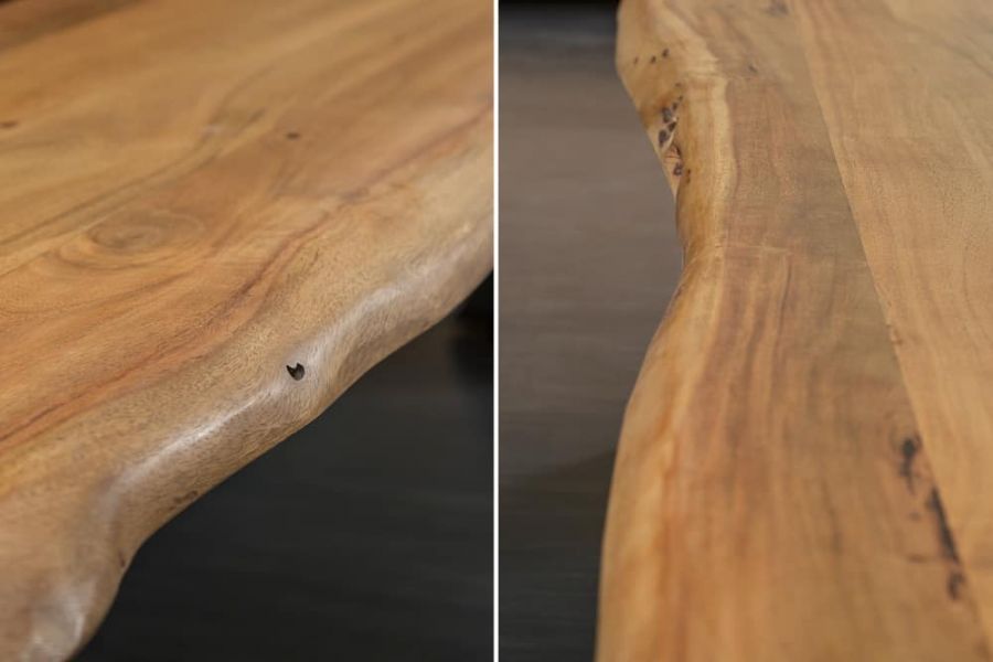 Ławka Mammut X 160cm drewno akacjowe 35mm honey - Invicta Interior
