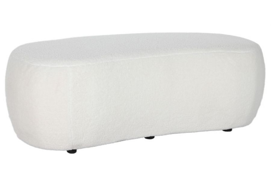 Ławka puf Moelle boucle cream - Item International