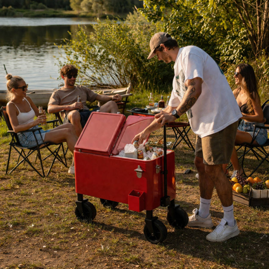 Lodówka terenowa Adventure Cooler czerwona