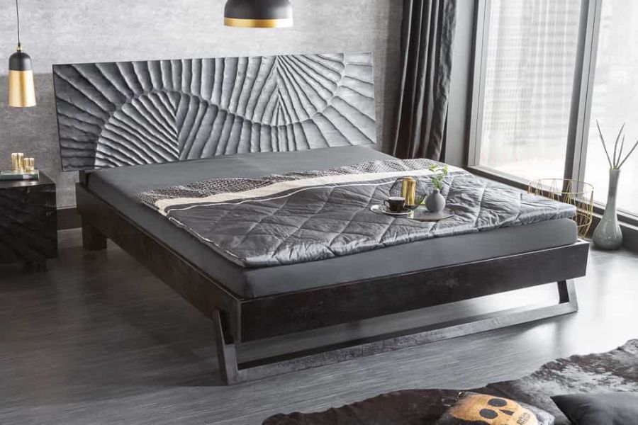 Łóżko drewniane Scorpion drewno mango 180x200 cm - Invicta Interior