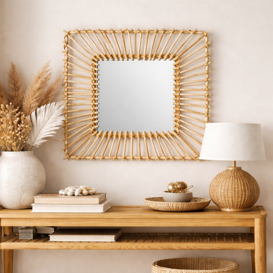 Lustro boho Flinston 40x40 - Atmosphera