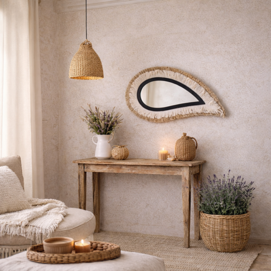 Lustro Boho Łza - Inart