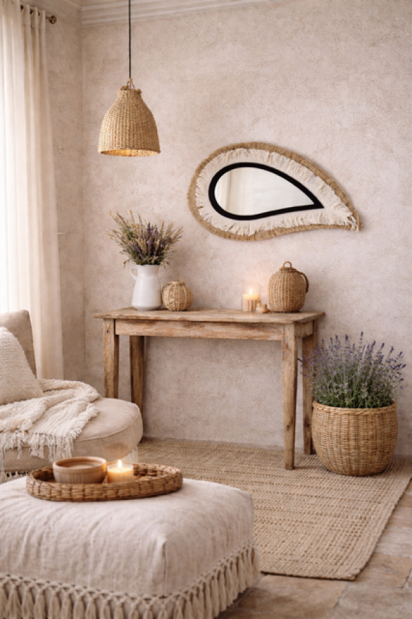 Lustro Boho Łza - Inart