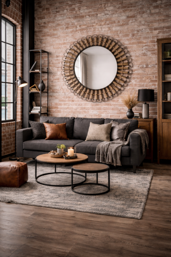 Lustro Boho Wersal 86cm - Inart