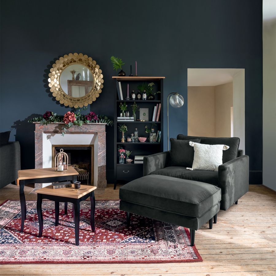 Lustro Kwiat glamour złote 91cm - Atmosphera